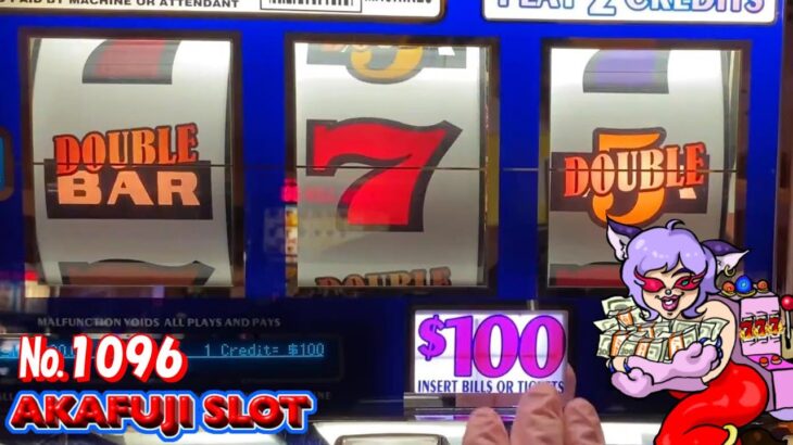 Double Gold $100 Slot 3 Reel, Triple Strike Dollar Slot 9 Lines @Pechanga Casino 赤富士スロット