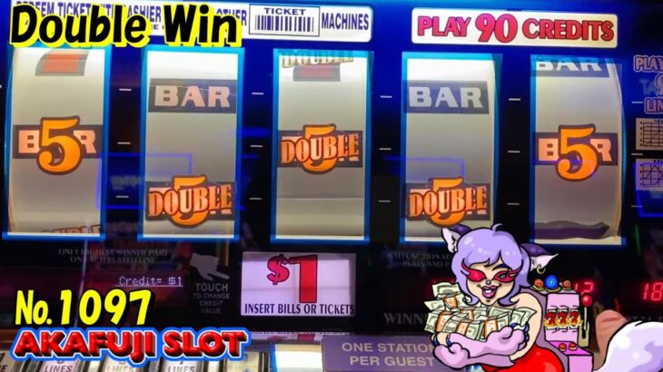 Double Gold Dollar Slot Machine🤑😍 9 Lines Old Slot @Pechanga Casino 赤富士スロット