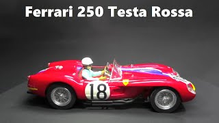 プラモデル ハセガワ製1/24 Ferrari 250 Testa Rossa をスロットカーに製作 。Hasegawa Plastic Model Kit  Ferrari250 SLOT CAR