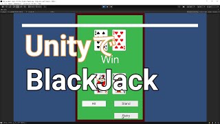 【Unity】ブラックジャックを作ってみました。