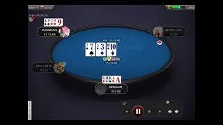 【ポーカーReplay】PLO25-50　3＆4MAX　LLinusLLove vs tothnono9 vs Debilne_Ucho  $9,698 & $7,255pot